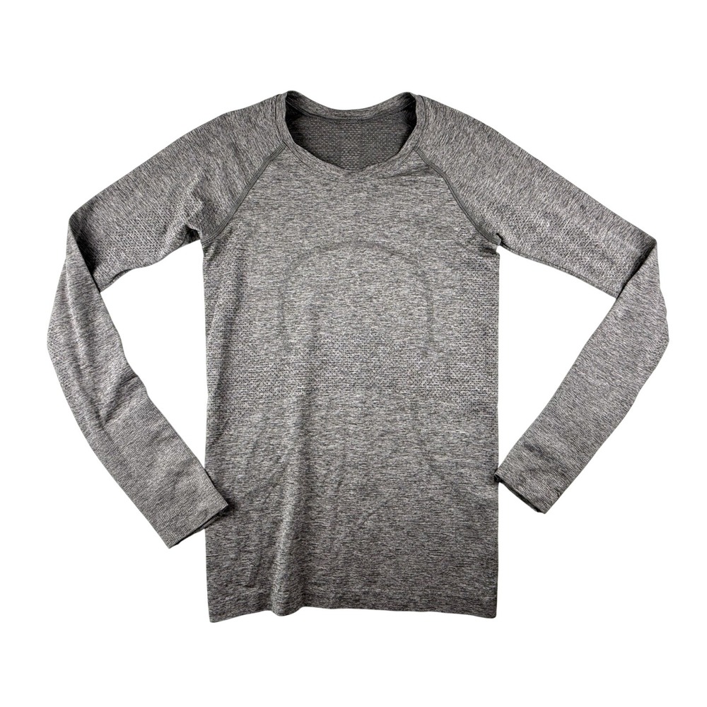 Lululemon Swiftly Tech Shirt Women 6 Gray Long Sleeve Running Yoga Top Athletic